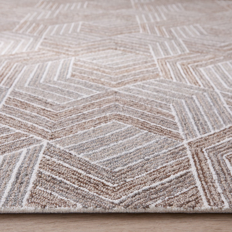 Sachin Brown Geometric - N2005 - 5' x 8'