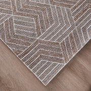 Sachin Brown Geometric - N2005 - 5' x 8'