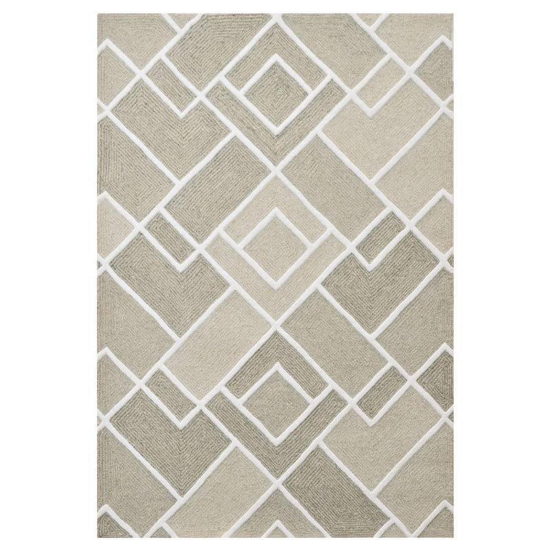 Sachin Brown Geometric - N2006 - 5' x 8'