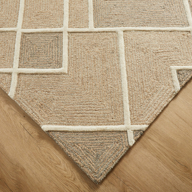 Sachin Brown Geometric - N2006 - 5' x 8'