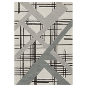 Sachin Black Ivory Geometric - N2007 - 5' x 8'