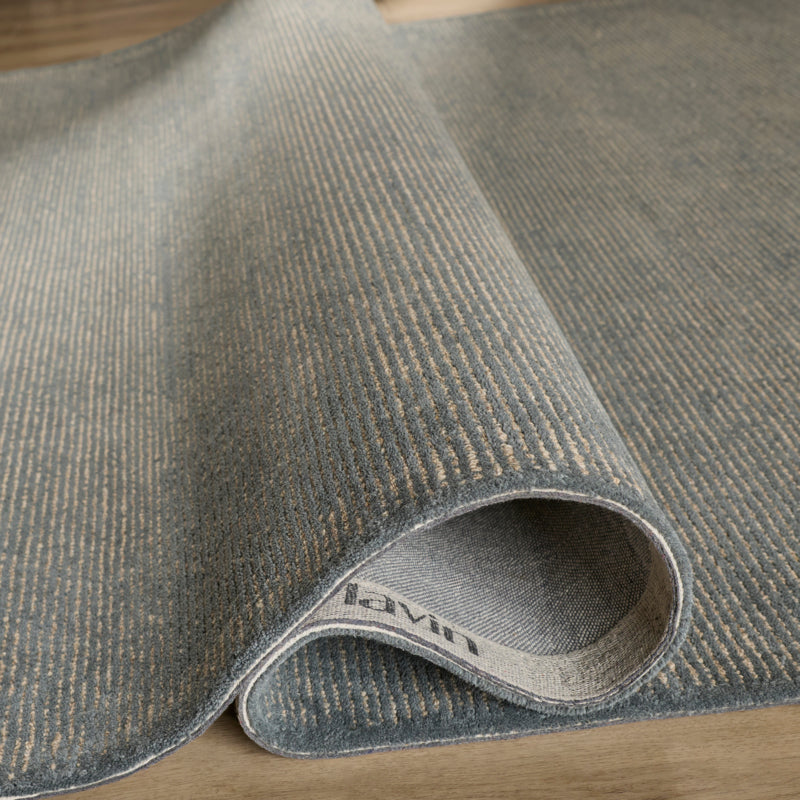 Contempo Blue Gray Brown Stripe - N2008 - 8' x 11'