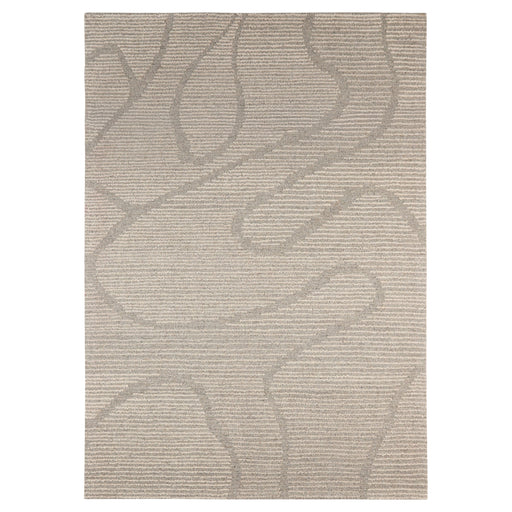 Contempo Charcoal Brown Beige Stripe Swirl - N2010 - 10' x 13'