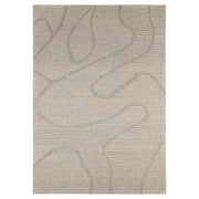 Contempo Charcoal Brown Beige Stripe Swirl - N2010 - 5' x 8'