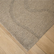 Contempo Charcoal Brown Beige Stripe Swirl - N2010 - 12' x 15'