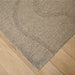 Contempo Charcoal Brown Beige Stripe Swirl - N2010 - 12' x 15'