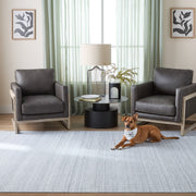 Kiran Blue Monochromatic - N4003 - 5' x 8'