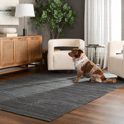 Kiran Black Monochromatic - N4006 - 5' x 8'