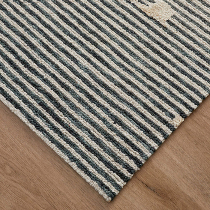Vani Green Ivory Geometric - N5003 - 2' x 3'