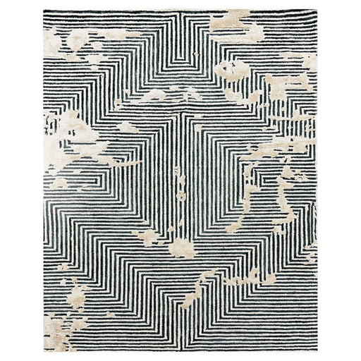 Vani Green Ivory Geometric - N5003 - 2' x 3'
