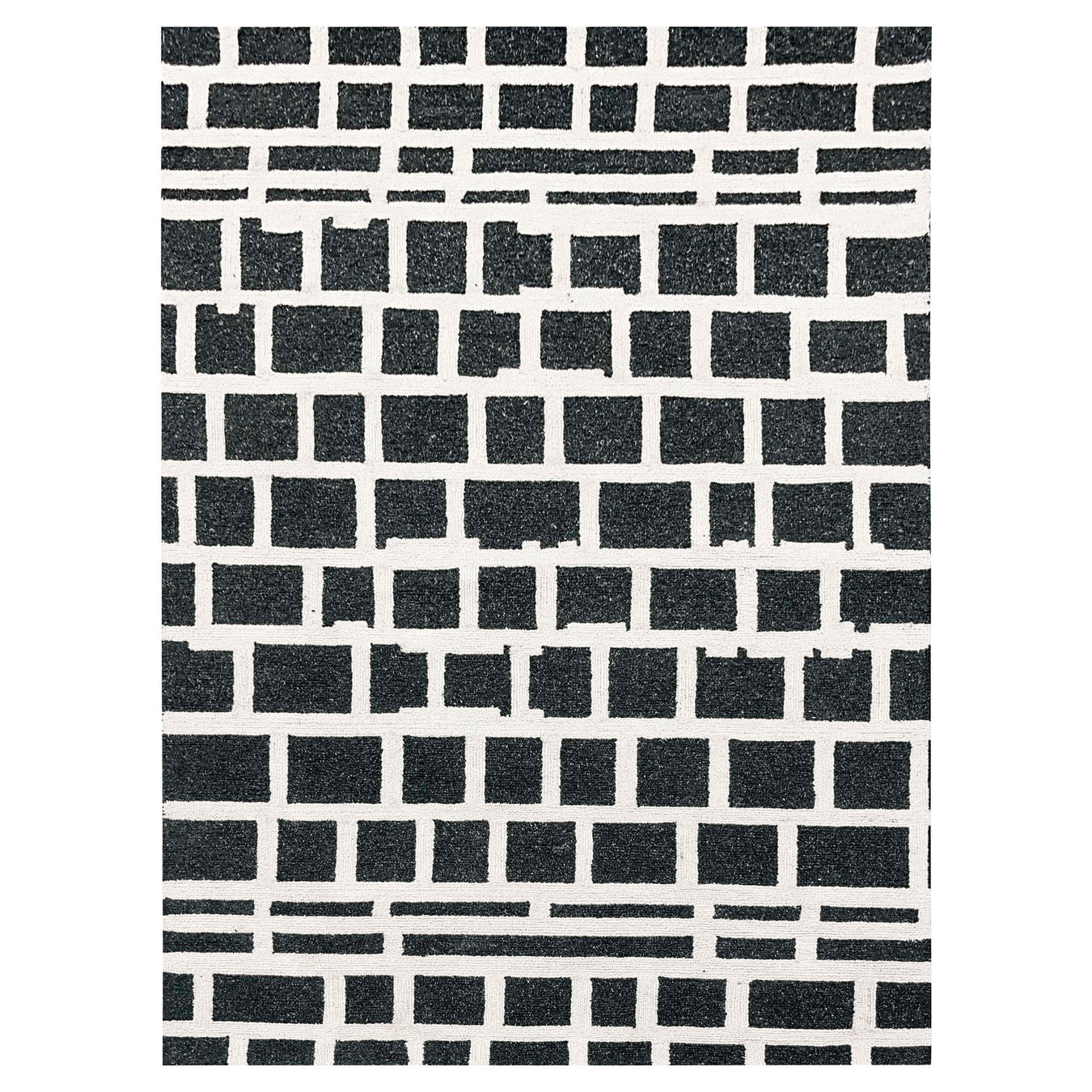 Contemporary Luxe Black Geometric - N5007 - 5' x 8'