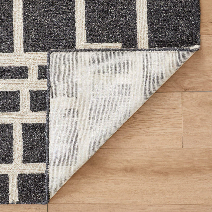 Contemporary Luxe Black Geometric - N5007 - 5' x 8'
