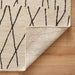Myra Black Ivory Linear - N5008 - 5' x 8'