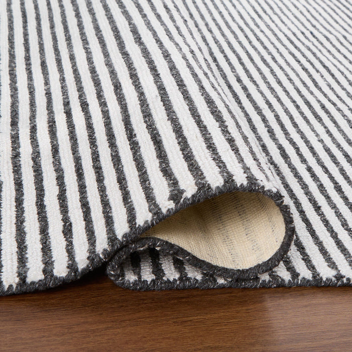 Myra Black Ivory Stripe - N5010 - 5' x 8'