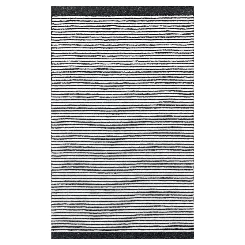 Myra Black Ivory Stripe - N5010 - 5' x 8'