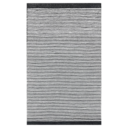 Myra Black Ivory Stripe - N5010 - 5' x 8'