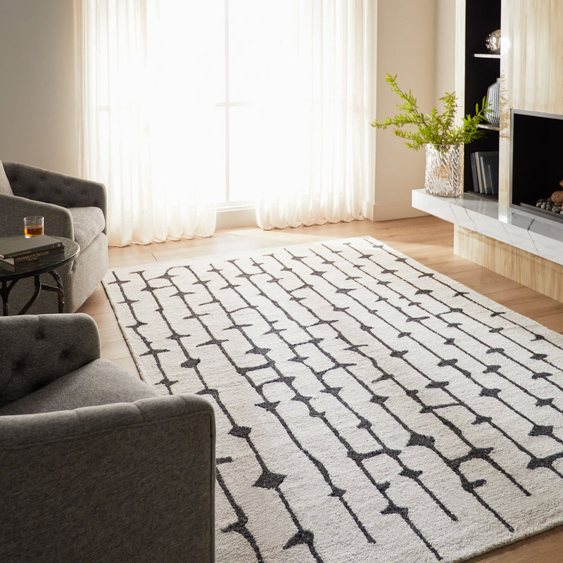 Contemporary Luxe Black Stripe - N5012 - 5' x 8'