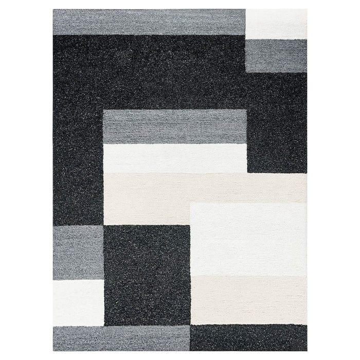 Kali Black Geometric - N5015 - 5' x 8'
