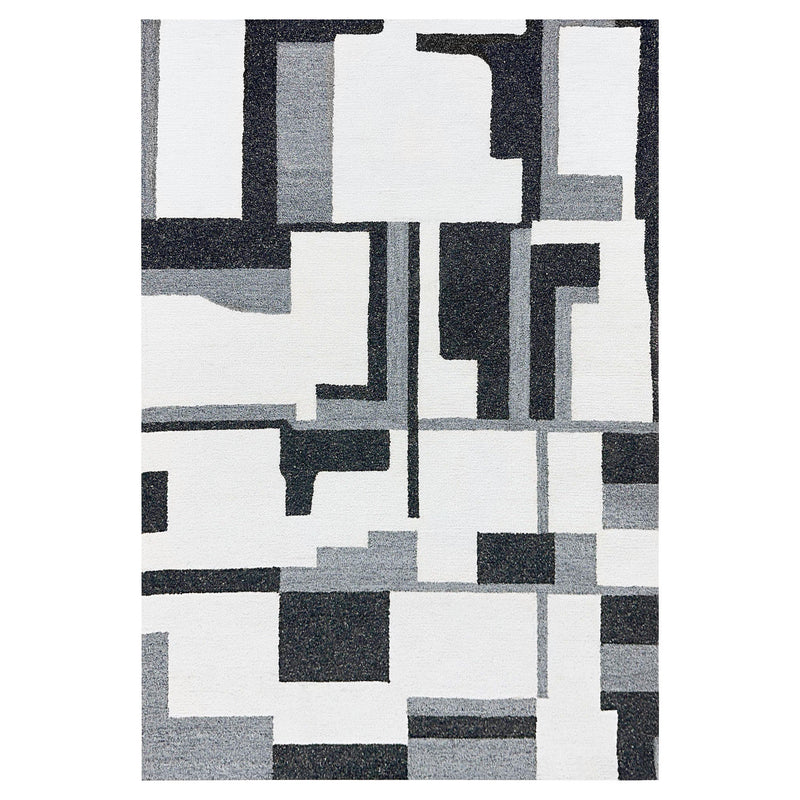 Kali Black Geometric - N5016 - 7' x 9'