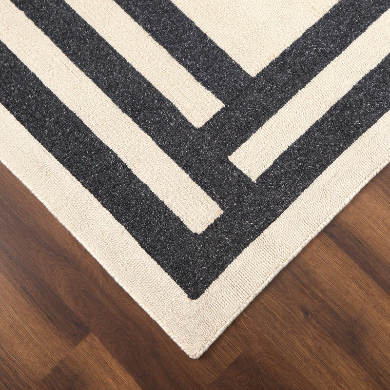 Kali Black Border - N5017 - 8' x 11'