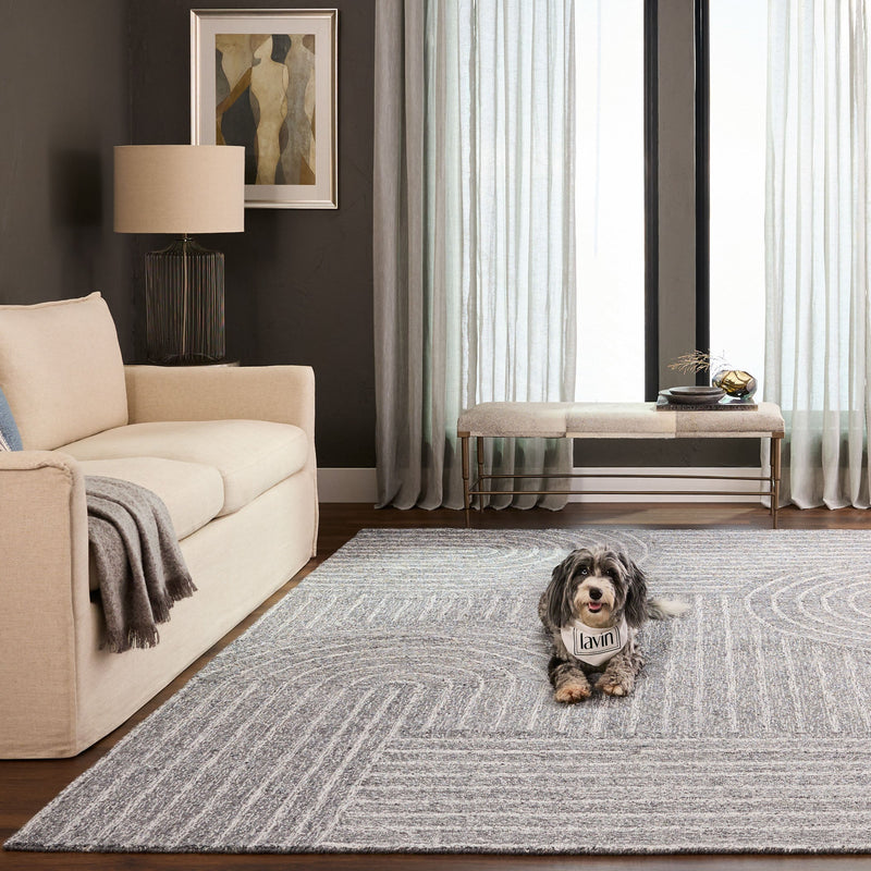 Kali Blue Linear Swirl - N5022 - 8' x 11'