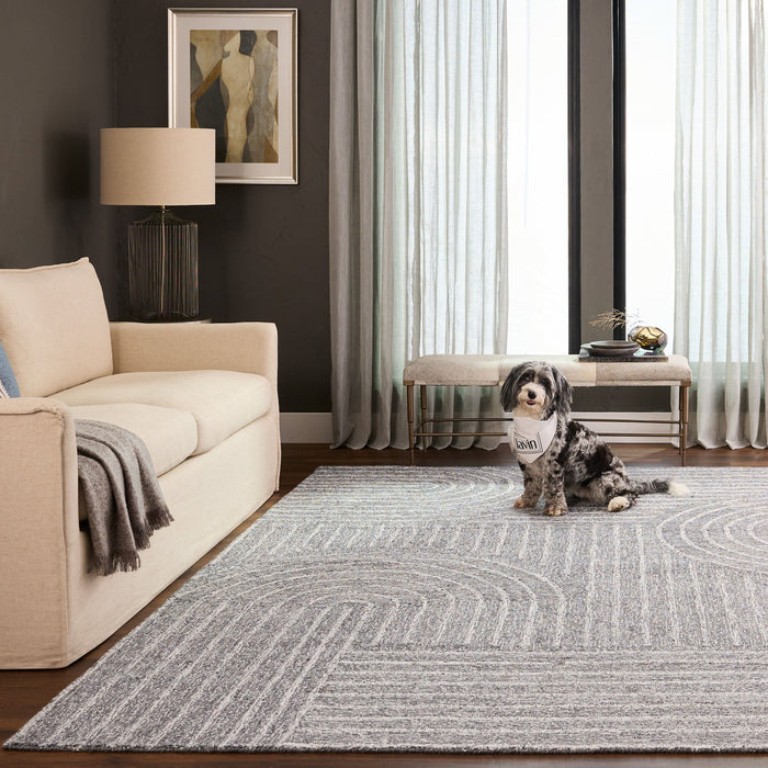 Kali Blue Linear Swirl - N5022 - 10' x 13'