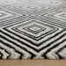 Vani Black Ivory Geometric - N5023 - 7' x 9'