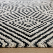 Vani Black Ivory Geometric - N5023 - 10' x 13'