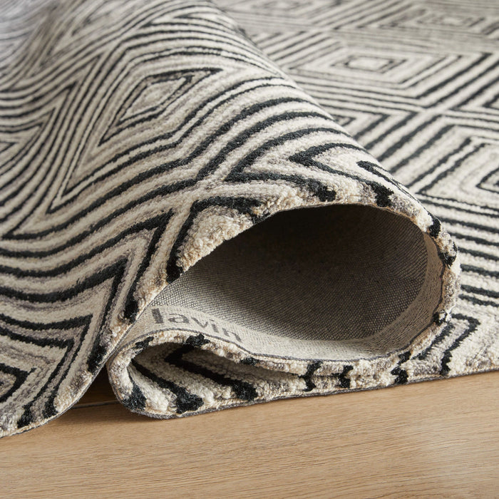 Vani Black Ivory Geometric - N5023 - 2' x 3'