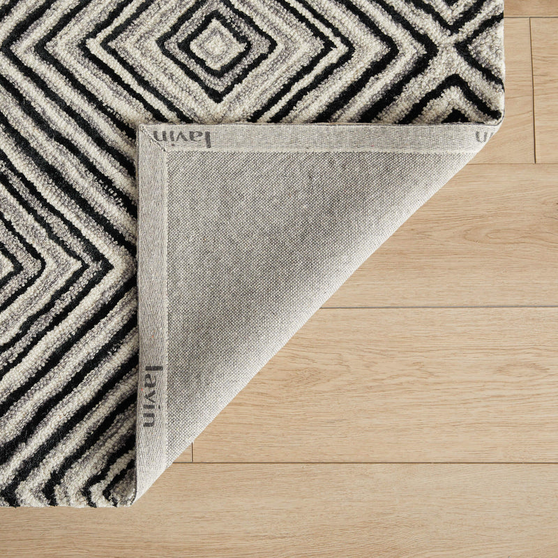 Vani Black Ivory Geometric - N5023 - 10' x 13'