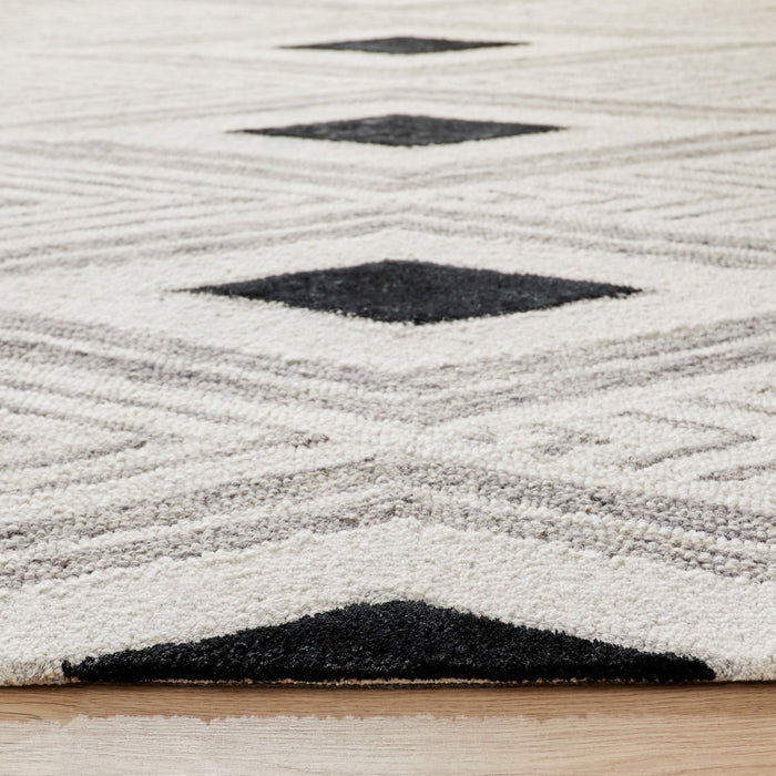 Vani Gray Ivory Geometric - N5024 - 8' x 11'