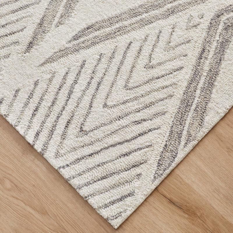 Vani Gray Ivory Geometric - N5024 - 7' x 9'
