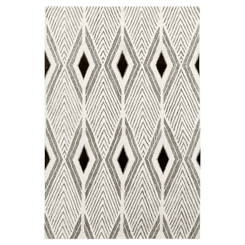 Vani Gray Ivory Geometric - N5024 - 5' x 8'