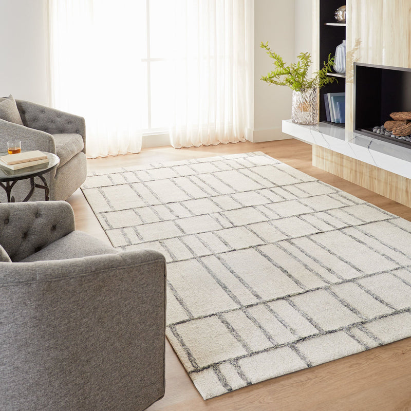 Laid Back Luxe Ivory Geometric - N5025 - 8' x 11'