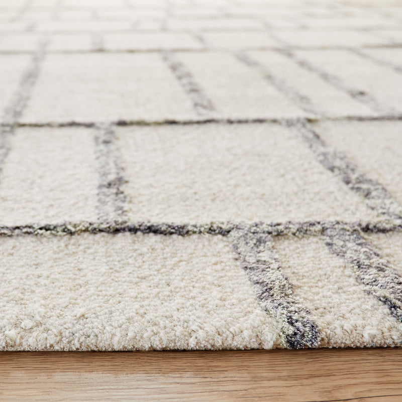 Laid Back Luxe Ivory Geometric - N5025 - 5' x 8'