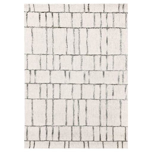 Laid Back Luxe Ivory Geometric - N5025 - 5' x 8'