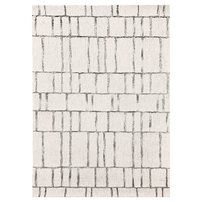 Laid Back Luxe Ivory Geometric - N5025 - 5' x 8'