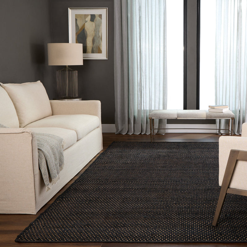 Ganges Black Solid - N5029 - 5' x 8'