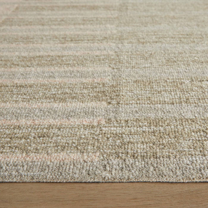 Mitra Green Pink Stripe - N5033 - 5' x 8'