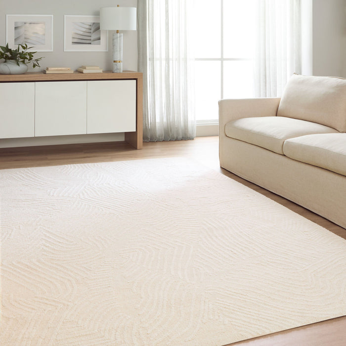Mitra Ivory Geometric Swirl - N5034 - 8' x 11'