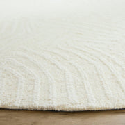 Mitra Ivory Geometric Swirl - N5034 - 8' Round