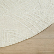 Mitra Ivory Geometric Swirl - N5034 - 8' Round