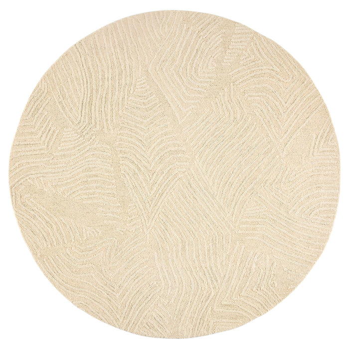 Mitra Ivory Geometric Swirl - N5034 - 10' Round