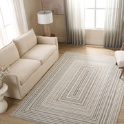 Mitra Brown Geometric - N5035 - 7' x 9'