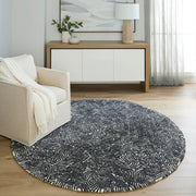 Mitra Black Geometric - N5038 - 8' Round