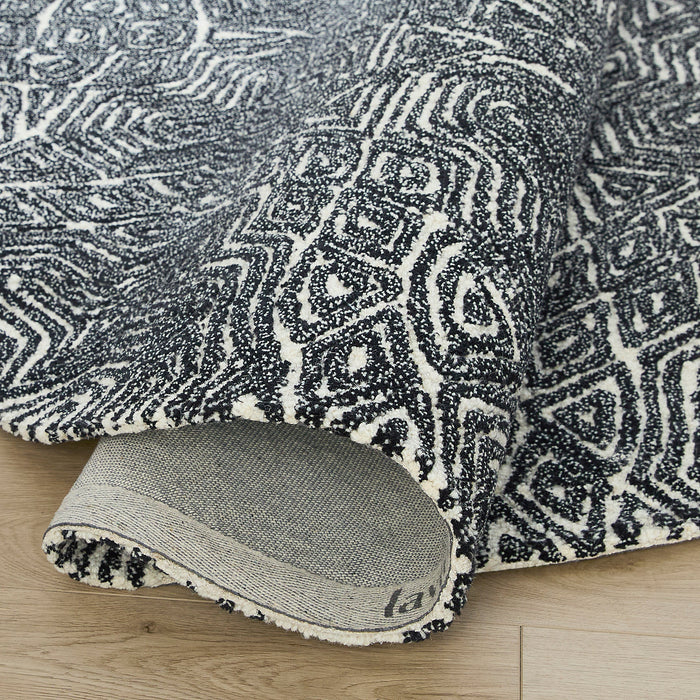 Mitra Black Geometric - N5038 - 8' Round
