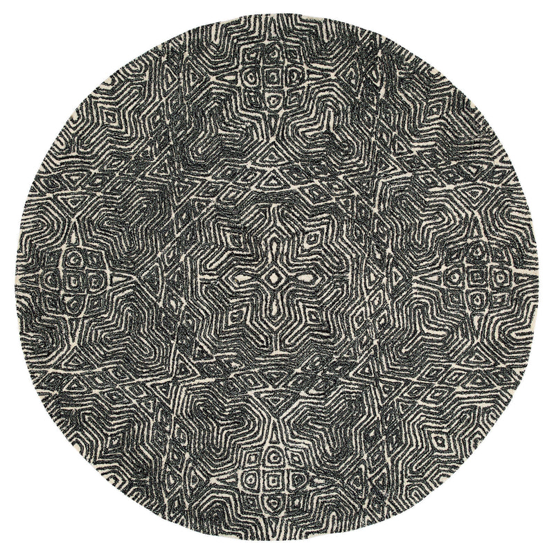 Mitra Black Geometric - N5038 - 10' Round