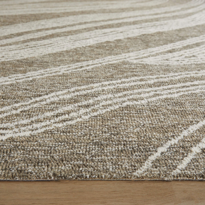 Mitra Green Waves - N5039 - 8' x 11'