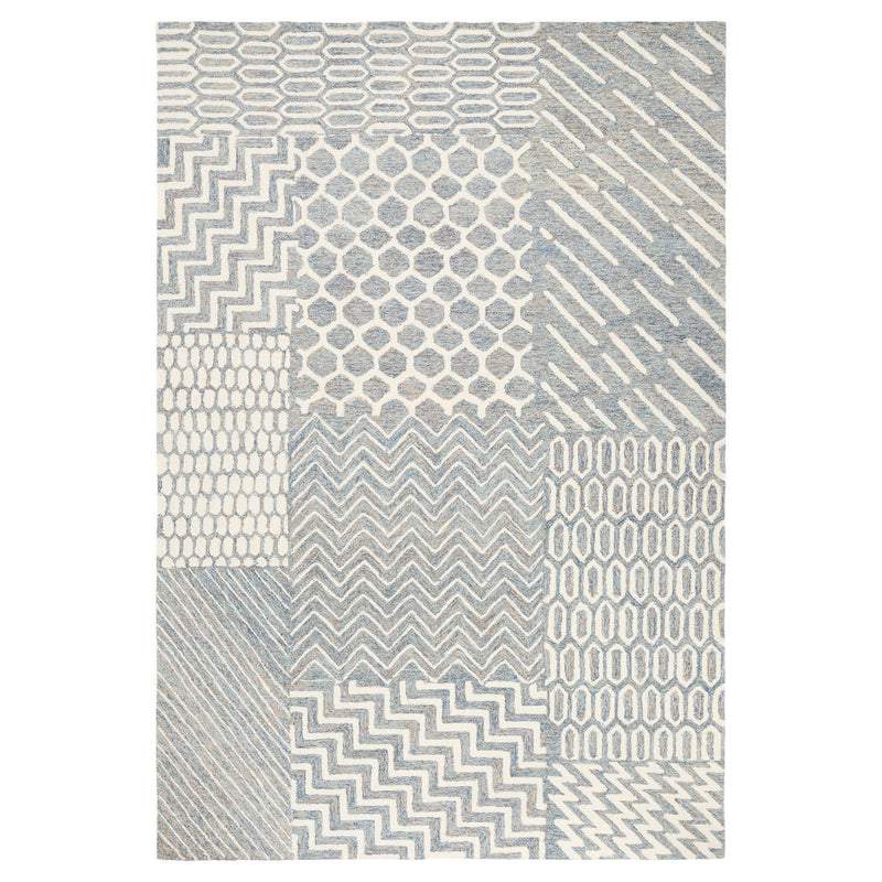 Mitra Blue Geometric - N5041 - 8' x 11'