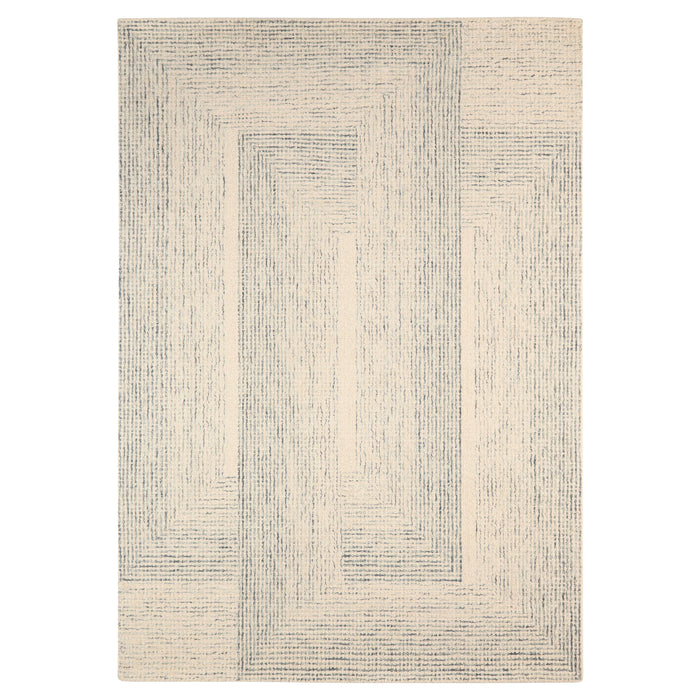 Laid Back Luxe Ivory Blue Geometric - N5047 - 3' x 10' Runner